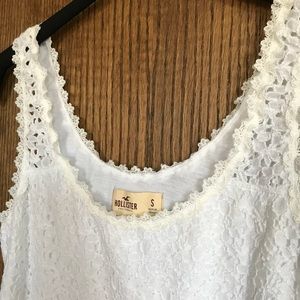 Lace front tank top! NWOT